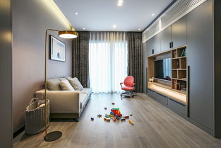 室内设计安棋l105平方现代轻奢三居室,简约时尚